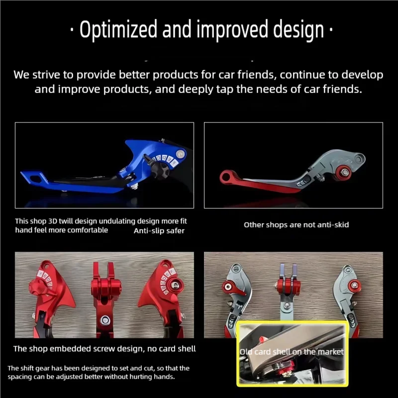 5D shark head style For Kawasaki NIJIA125 2019 Z125 2016-2020 Motorcycle parts brake lever set foldable adjustable handle lever view 4