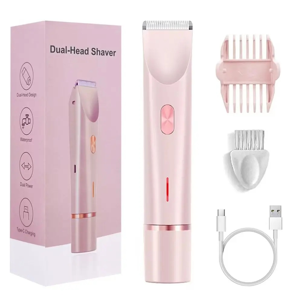 2-in-1 Woman Hair Removal Electric Razor Device Portable Hair Removal Knife Cordless Painless Body Groomer Bikini Trimmer image 6