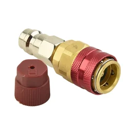 High Side Extension R134A 17mm Brass Quick Coupler Adapters Car Air-conditioning Fitting Automotive Electrical Equipment