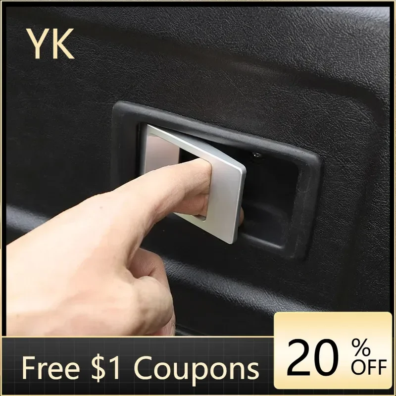 

Для Land Rover Defender 90 110 130 204-2018 углеродистая сталь, внутренняя дверная чаша, ручка, декоративная крышка, аксессуары для интерьера автомобиля