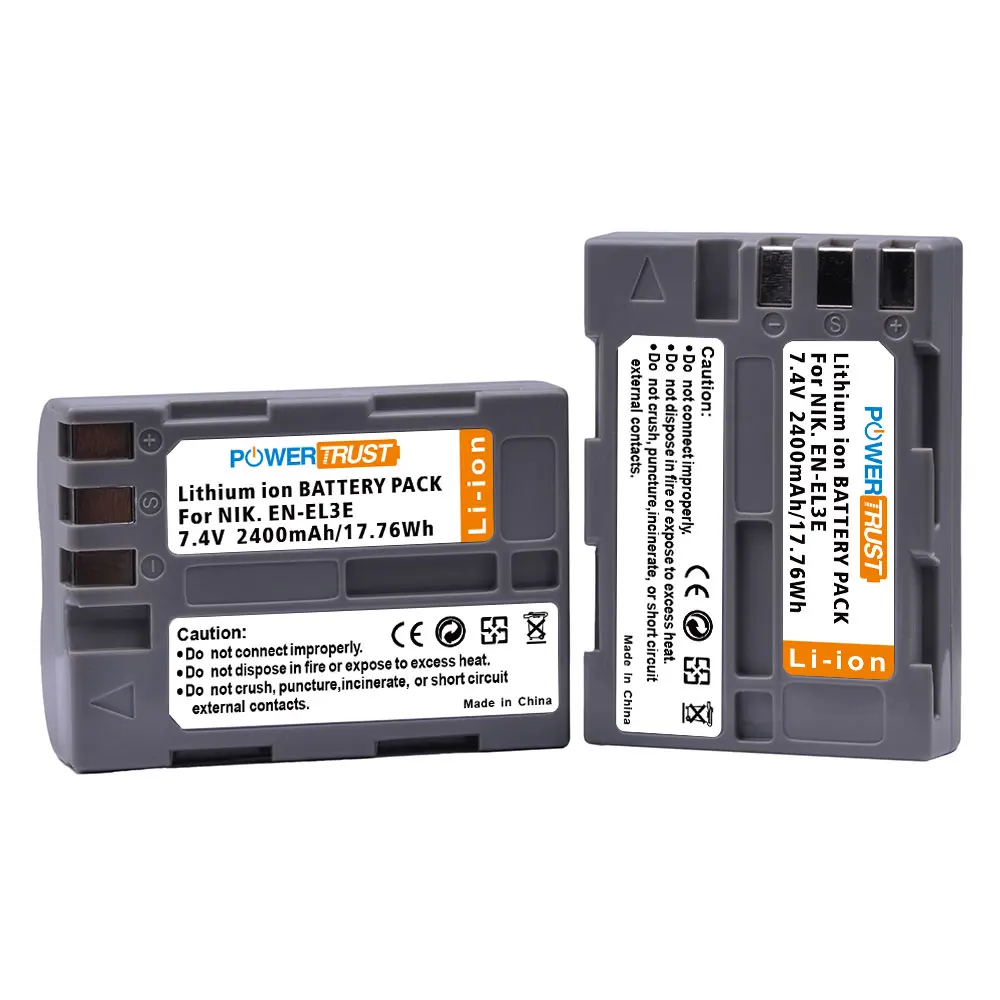 EN EL3 EL3a Batterie EN-EL3e et chargeur LED pour Nikon D70s, D50, D80, D300S, D300, D700, D90, D200