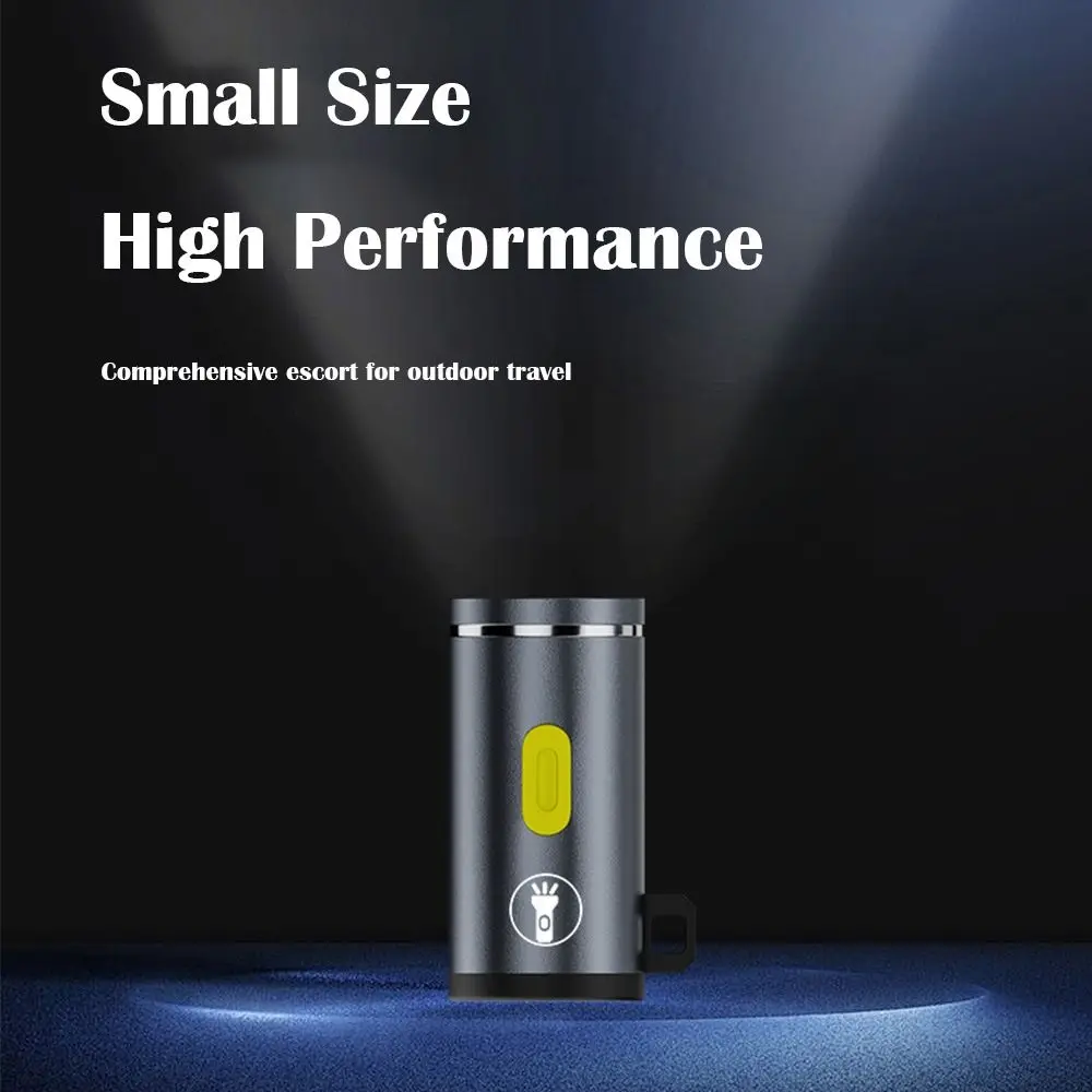 230 High Lumens Type-C Mini Flashlight Portable with Lanyard LED Flashlight Plug and Play Aluminum Alloy USB C Emergency Lamp