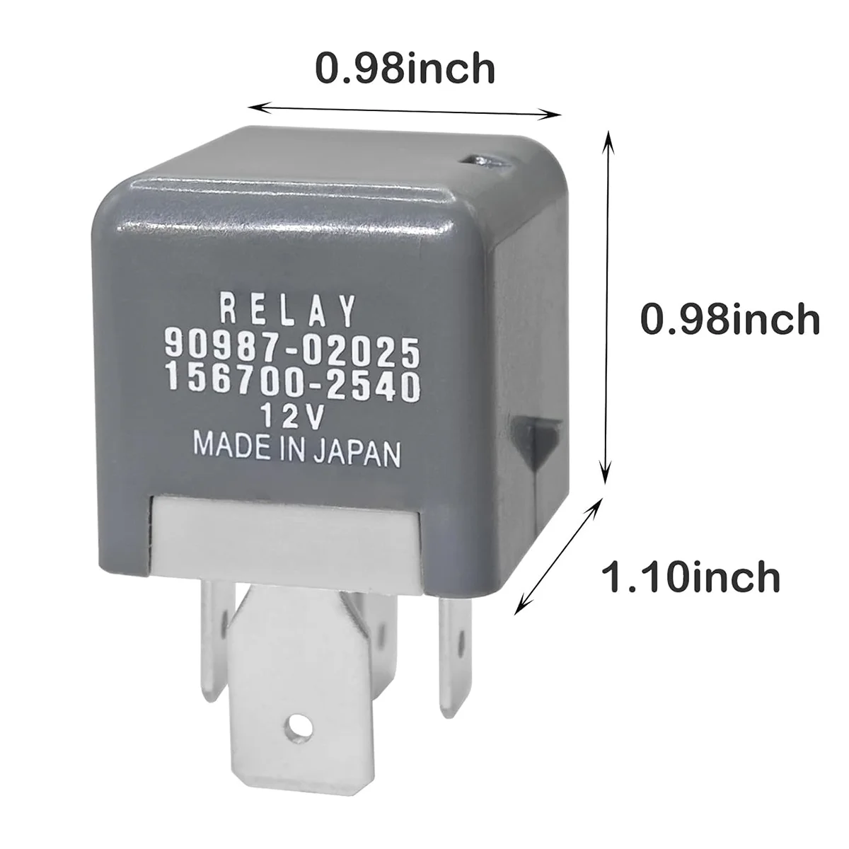 New 4 Pins 12V 80A Electronic Flasher Relay 90987-02025 156700-2540 Cars Air Conditioning Compressors Flasher Flash Relay