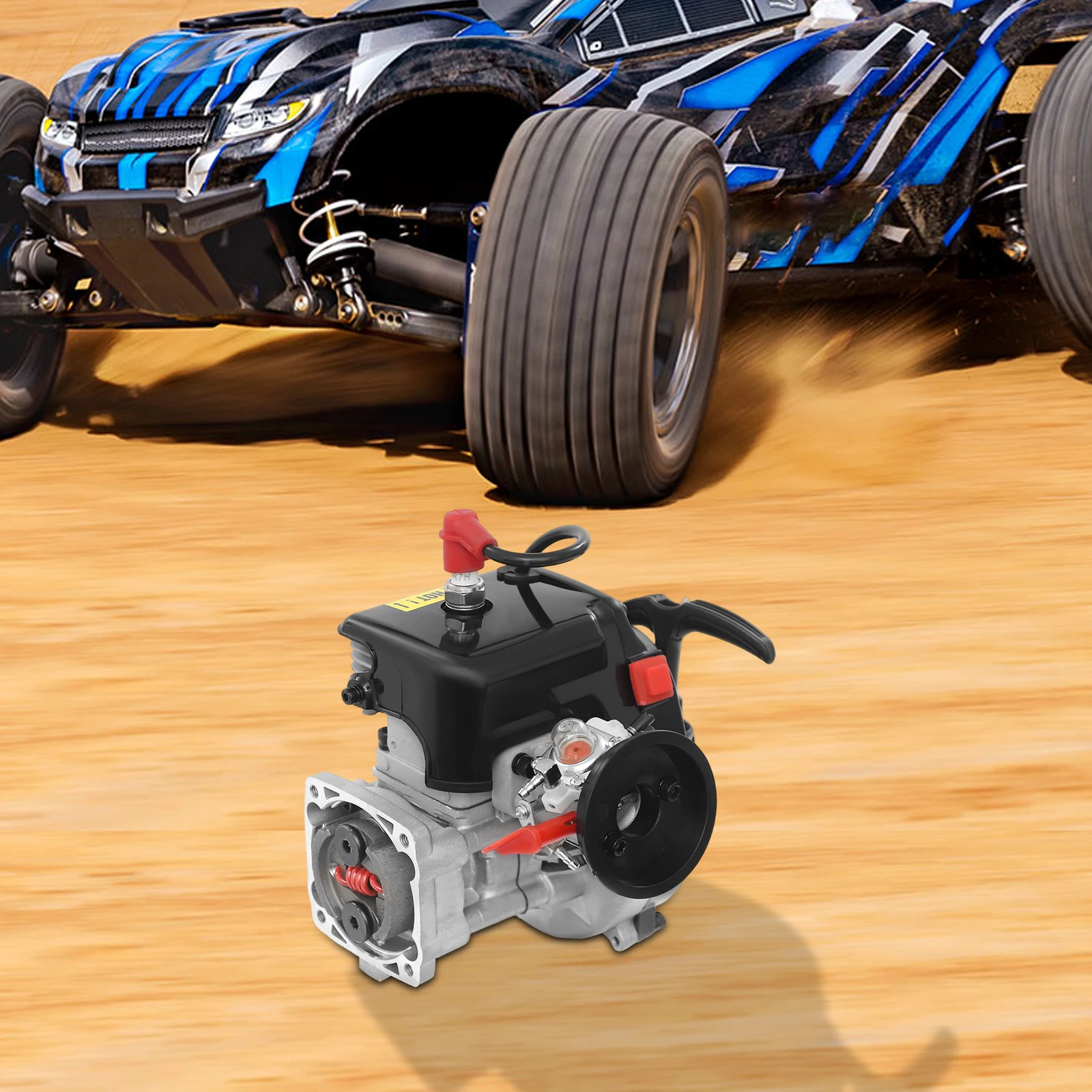 Two Stroke Engine, 32CC MotorHand Hand Pull Standard Engine Kit for 1:5 HPI Baja 5B 5T SS 5SC