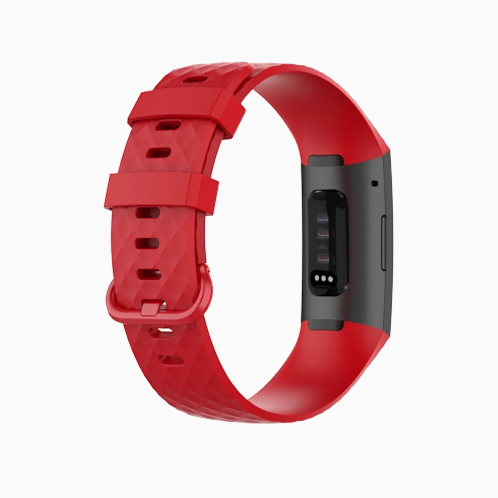 Siliconen slimme horlogeband voor Fitbit Charge 4-band Sport Smartwatch-polsband voor Fitbit Charge 3/3 SE-armband correa