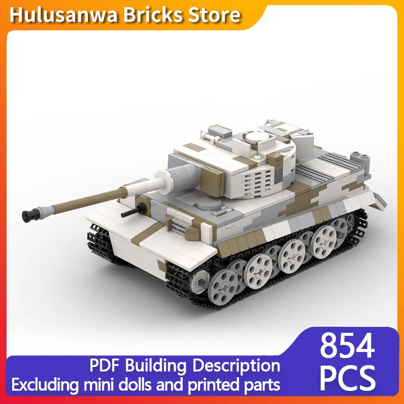 

Тигр 1 H WW2, модель военного танка MOC, строительные кирпичи, военное оборудование, модульная технология, подарки, праздник, сборка, детский игрушечный костюм