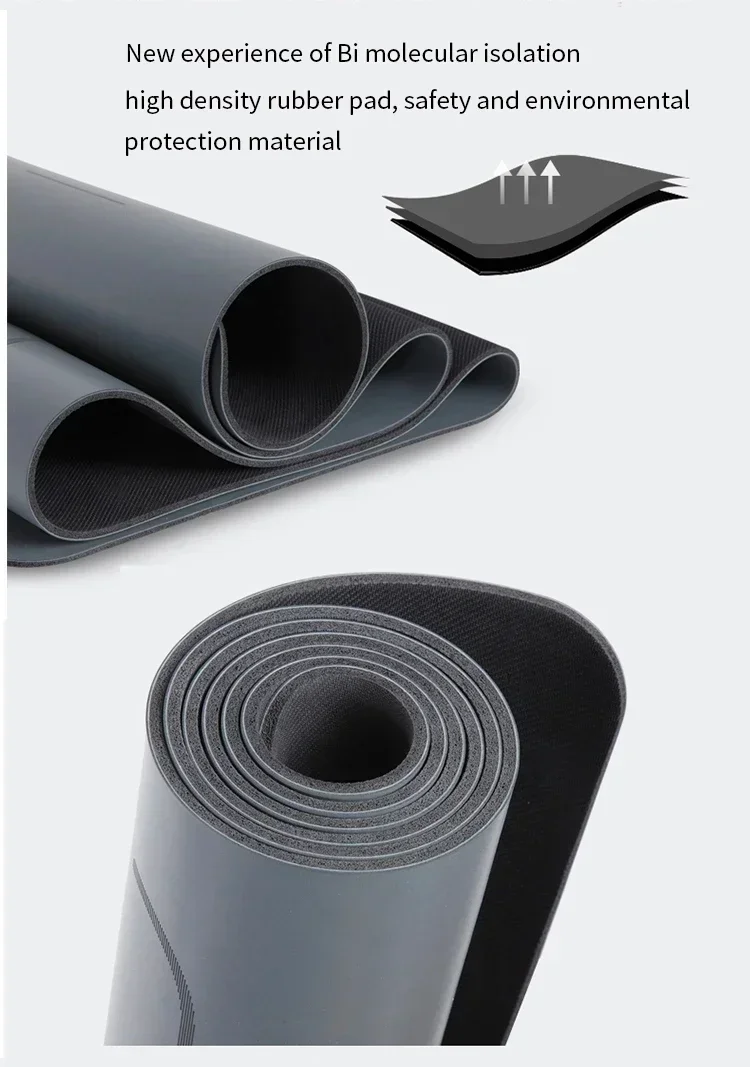 Wholesale multicolor arched yoga mat Pu rubber oval curved mat round up and down arched yoga mat