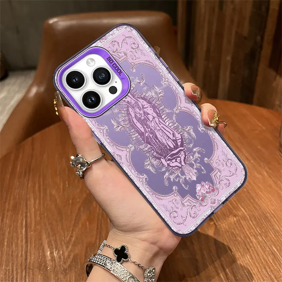 パープル マドンナ iPhone 17～11 Pro Max Plus用スマホケース
