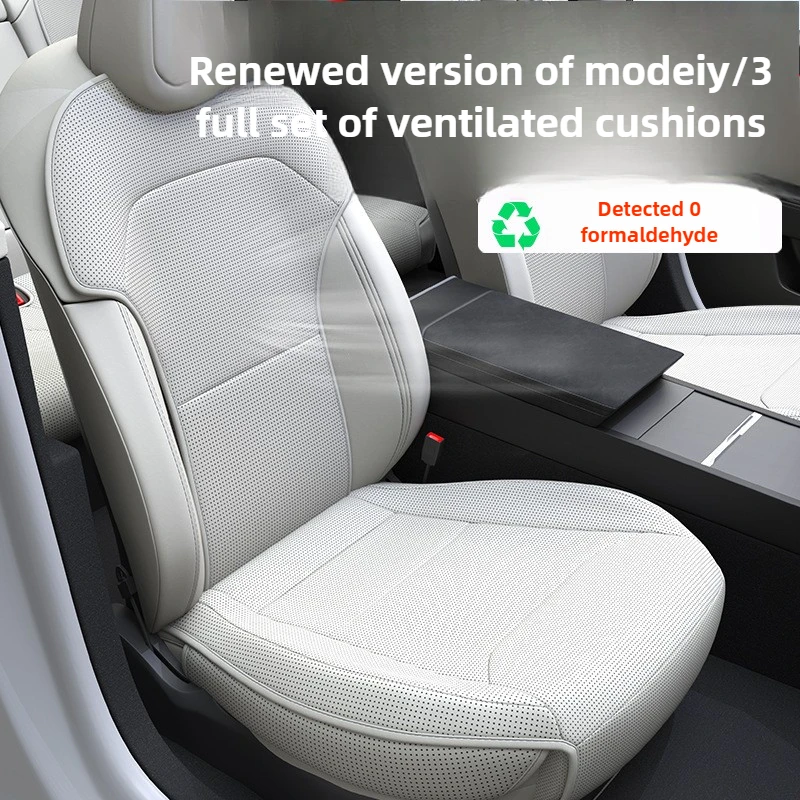 

Car Seat Covers For Tesla Model Y 5 Seat Nappa PU Leather Front & Rear Seat Cover Cushion Protectors