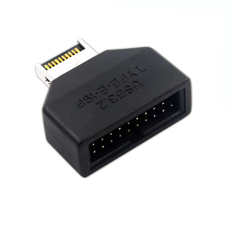 Type-E to 19/20-pin Motherboard Adapter USB 3.1 Gen2 Front Panel Adapter Plug & Play for PC/Server/Industrial