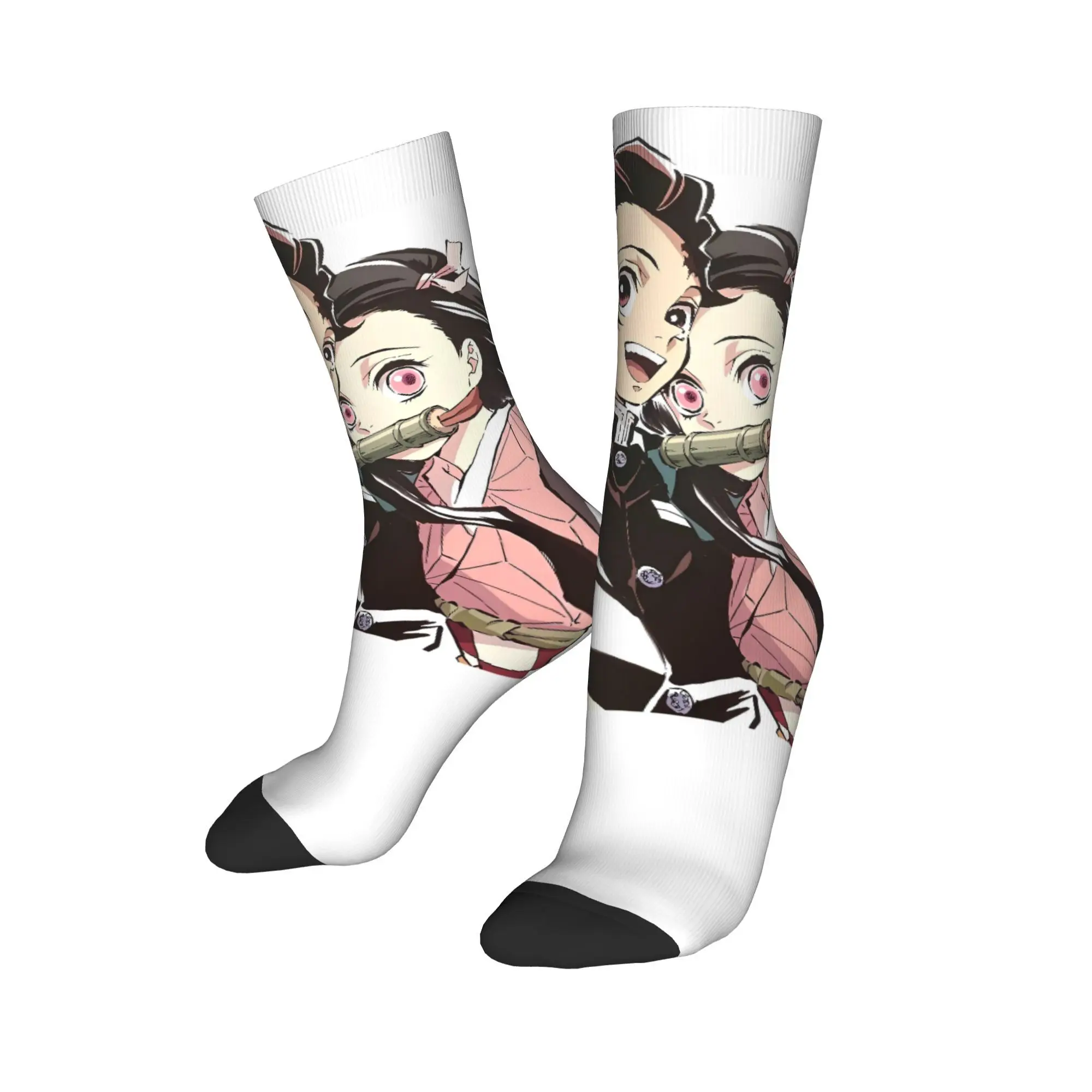 Skarpetki dla par Muichiro Tokito, podkolanówki, wiosenne, rekreacyjne, wysokiej jakości, designerskie, antypoślizgowe skarpetki do wspinaczki.