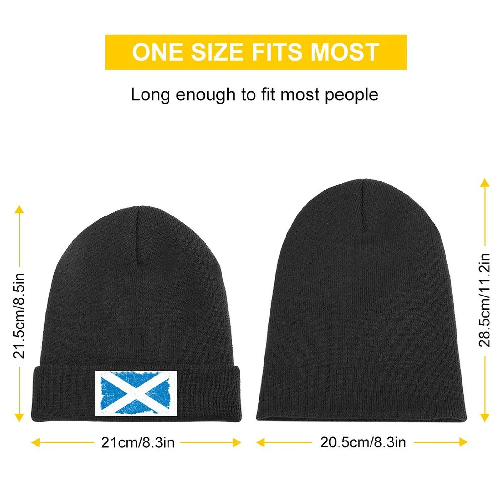 Vintage Scotland Flag - Retro Scottish Flag Knitted Cap Military Tactical Cap Luxury Brand Custom Cap Hats Woman Men's