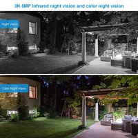 CCTV PoE IP Security Camera Outdoors Waterproof 2-way Audio Color Night Vision 4K 8MP 5MP 4MP Surveillance Camera For Options 4