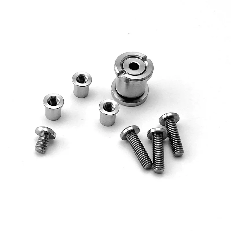 Liga de Titânio Conjunto Completo de Faca Handle Parafusos para Strider Sng Smf Facas Spindle Lock Rivet Suporte Shaft Faça Você Mesmo Fazendo Peças