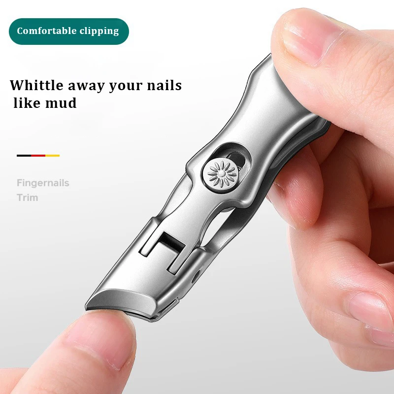 Cortaúñas de alta calidad, cortaúñas único a prueba de salpicaduras, cortaúñas Diagonal, herramientas de manicura de acero inoxidable