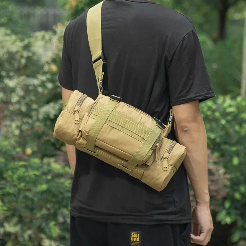 Outdoor Tactical Backpack Hunting Waist Pack Chest Bag Camping Hiking Cycling Hip Belt Sling Pouch EDC Camera Handlebar Tool Bag