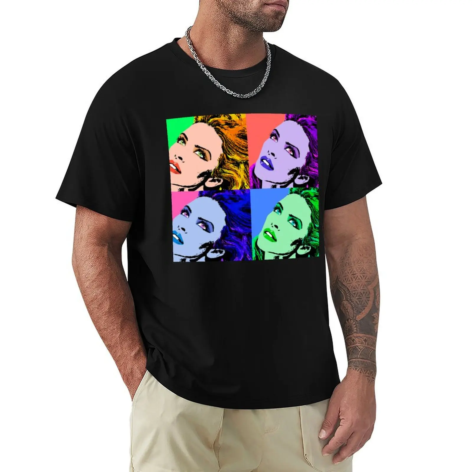 Kylie Minogue POP Collage T-Shirt Holiday Simple Tee Shirt
