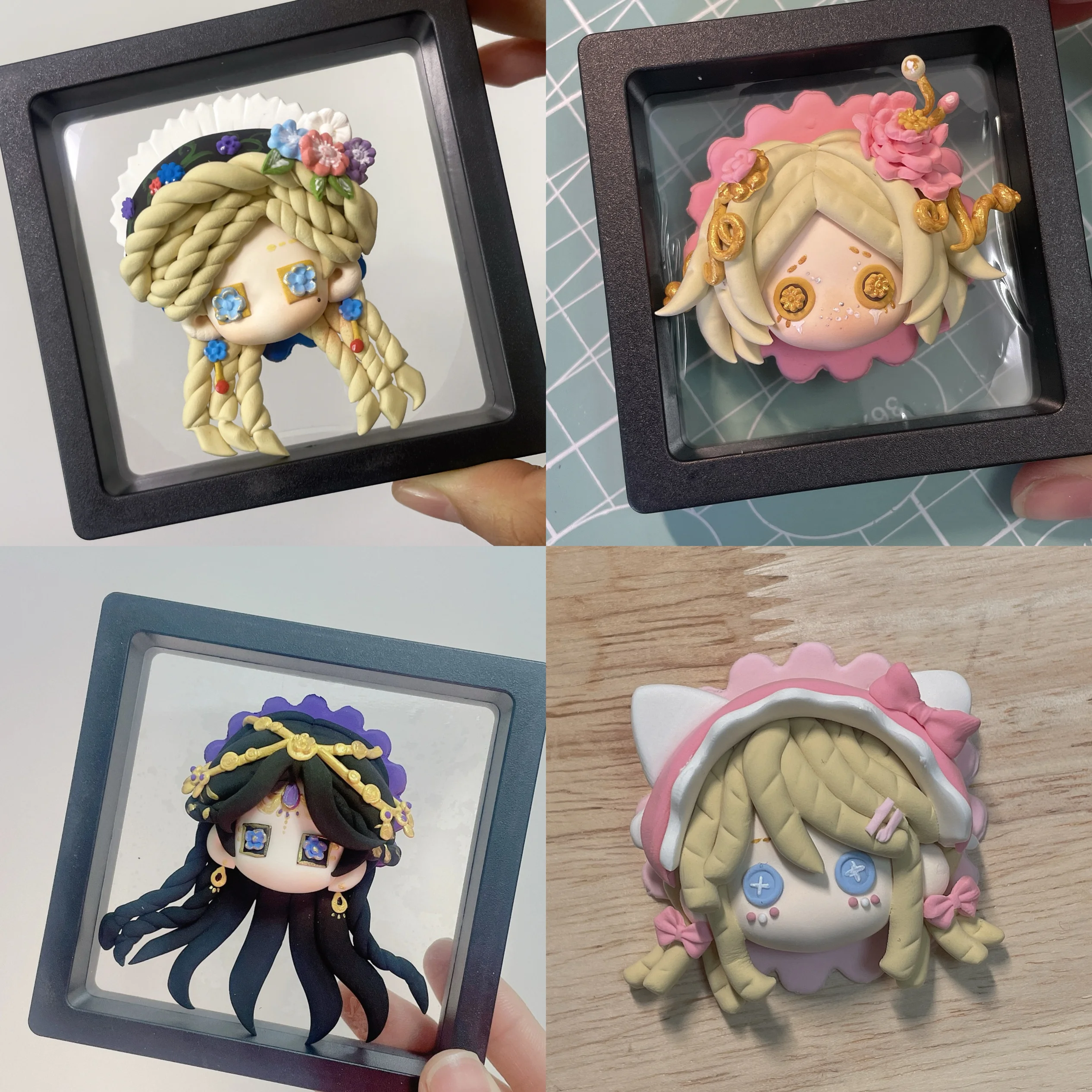 

Identity V Vera Emma Antiquarian Nebo Luca Plush Refrigerator Magnets Clay Ornaments Cute Cartoon Style Fan Merch Gift