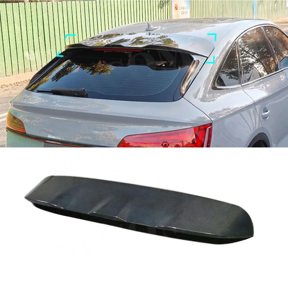 VACOMUL For Audi Q5 2021-2024 Carbon Fiber FRP Roof Spoilers Windshield Wings Aprons Winglet Car Bodykits Exterior Accessories