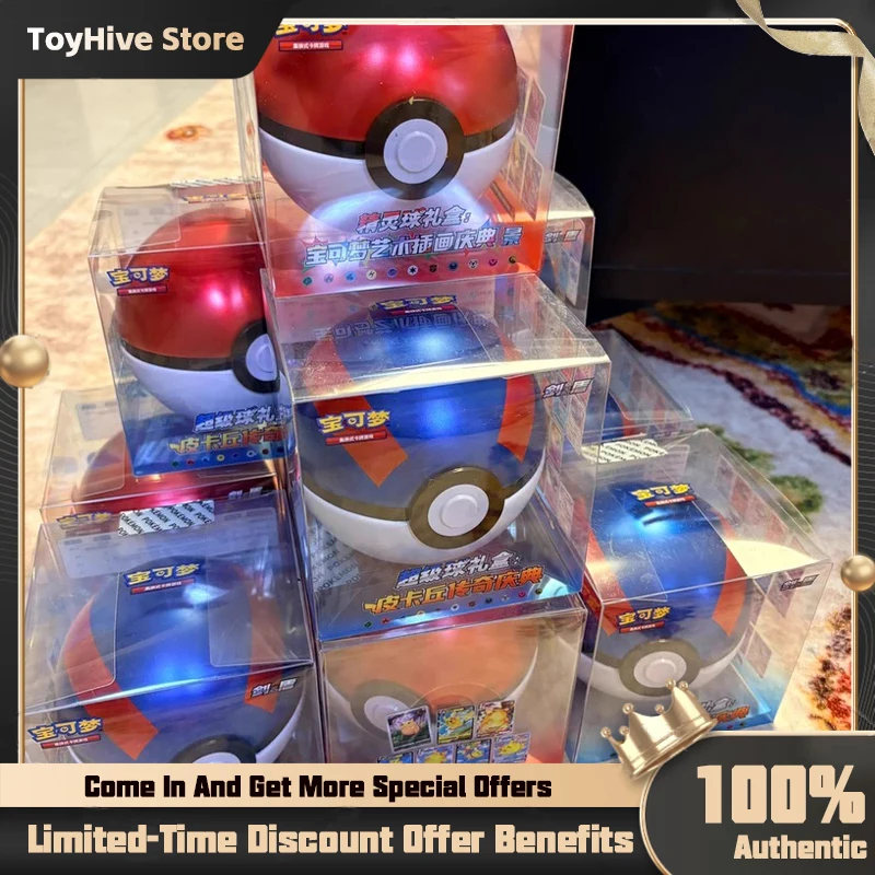 

100% Оригинальный набор Poke Ball Master Balls Premium Ball Gift Box с картами Pokémon PTCG (упрощенная китайская версия), оригинальный набор, подарок на день рождения