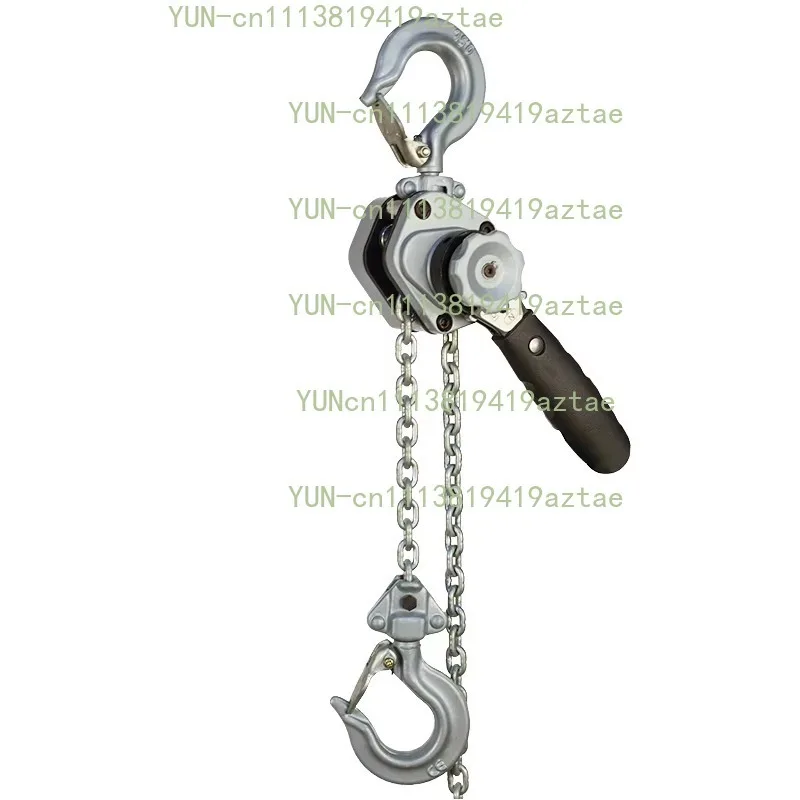 Mini Portable Aluminum Alloy Chain Hoist 0.25T 0.5T Hand Operated Micro Lifting Puller Wire Rope Tightener