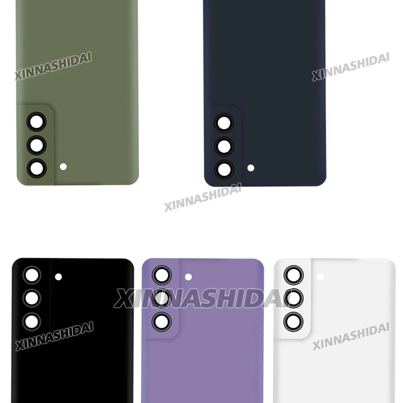 삼성 갤럭시 S21FE 후면 유리 도어 하우징 수리 부품 갤럭시 S21FE 배터리 커버용 AAA 품질