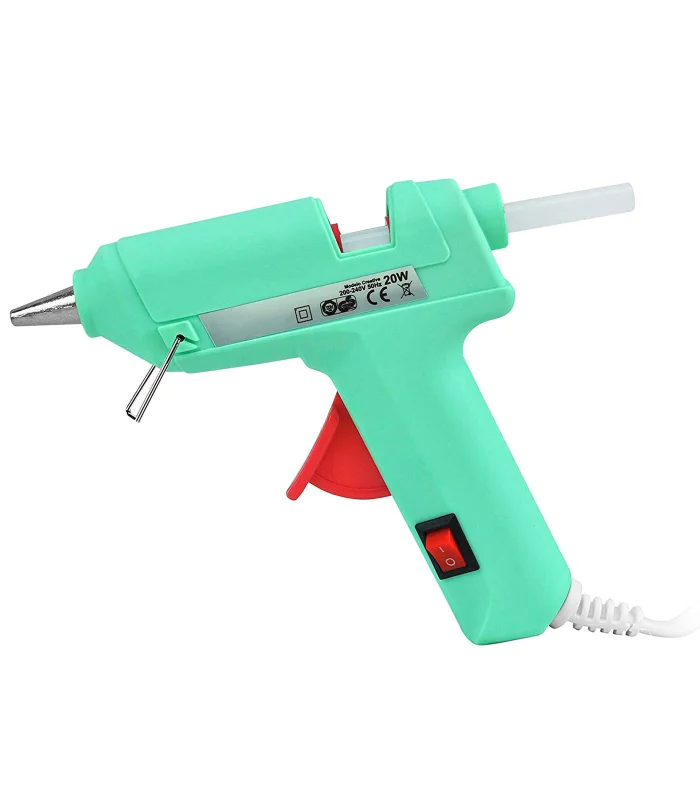 Tradineur 20W hot silicone gun, Creative model, glue gun, gluing, includes 2 silicone bars, cab