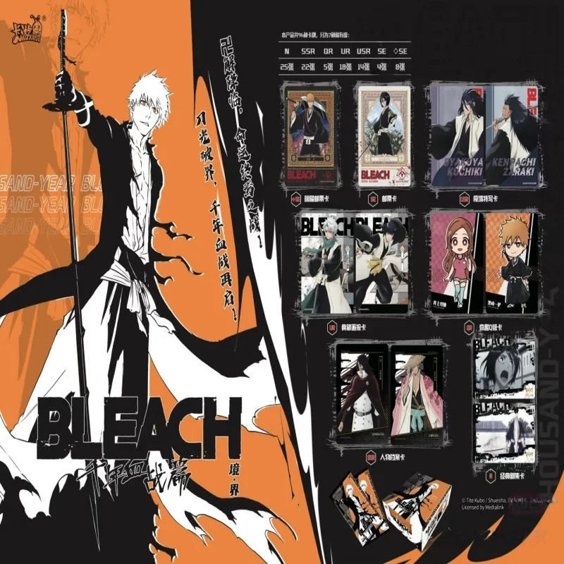 

Официальные подлинные карты KAYOU «Тысячалетняя война крови», Arc BLEACH Guardian, коллекционные карты, стихов судьбы, коллекционные карты аниме, подарки
