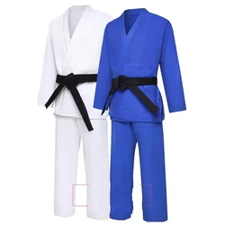 Judo Uniform For Adults And Kids Pure Cotton karate Dobok Taekwondo Suit Kungfu Coach Uniform Men Women Jujutsu Shirt Pants Set