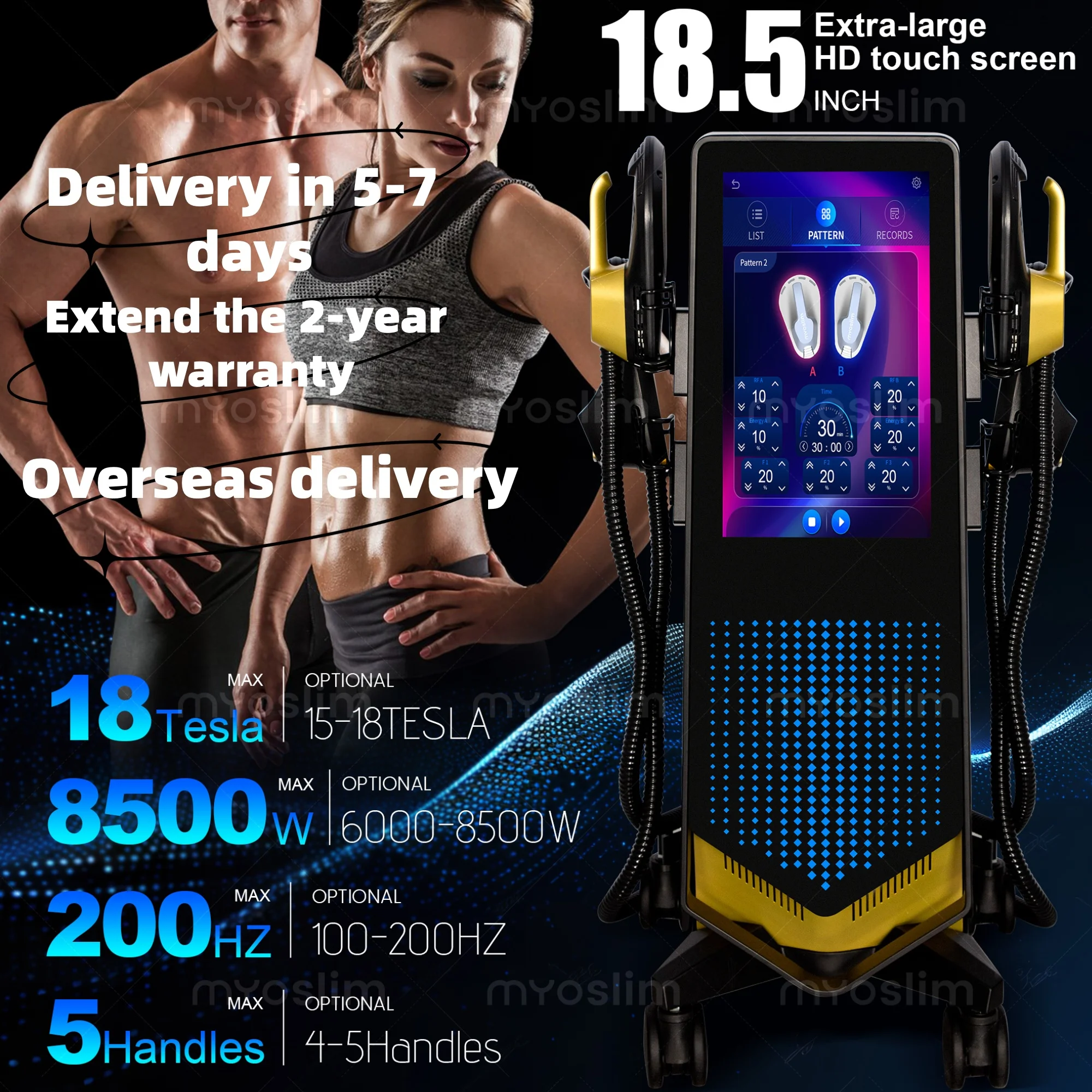MYO Slim EMS ZeroBody Sculpt Machine Facial Burns Fat To Increase Muscle Firming Skin Face Lifting Shaping Slimming Weight Loss