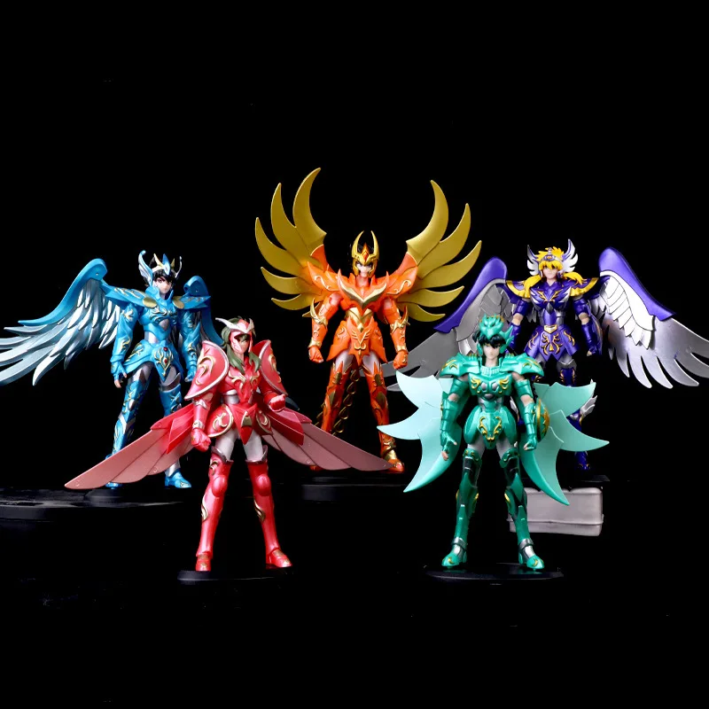 5 Zeichen Saint Seiya Cygnus Draco Phoenix Pegasus Andromeda Figur Spielzeug