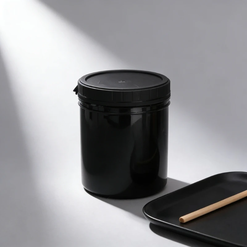 Food Grade 2L plastic jar with screw cap wide mouth Storage Container Facial mask Lotion conditioner Refillable bottle 1Pcs