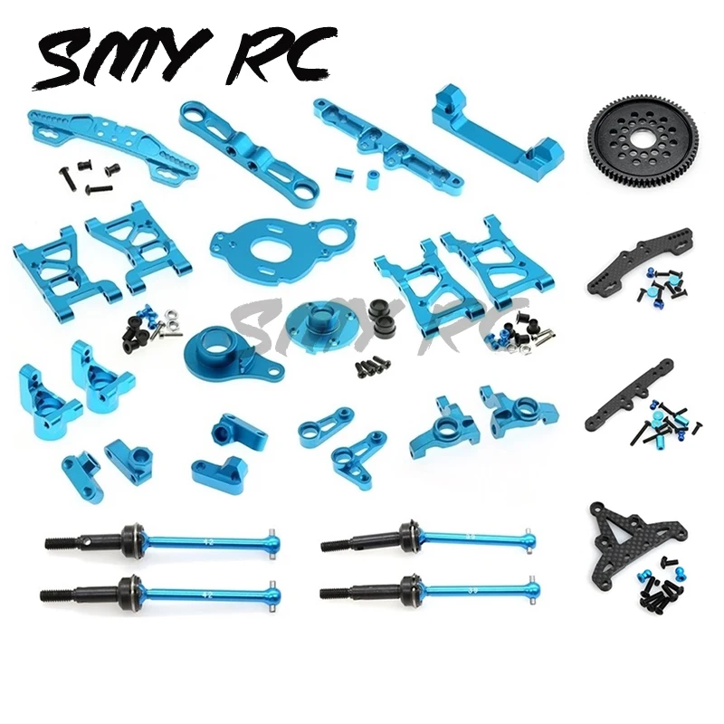 Metal Carbon Fiber Upgrade Parts Kit Drive Shaft Suspension Arm Damper Stay for Tamiya XV01 XV-01 1/10 RC Car Spare Accessories