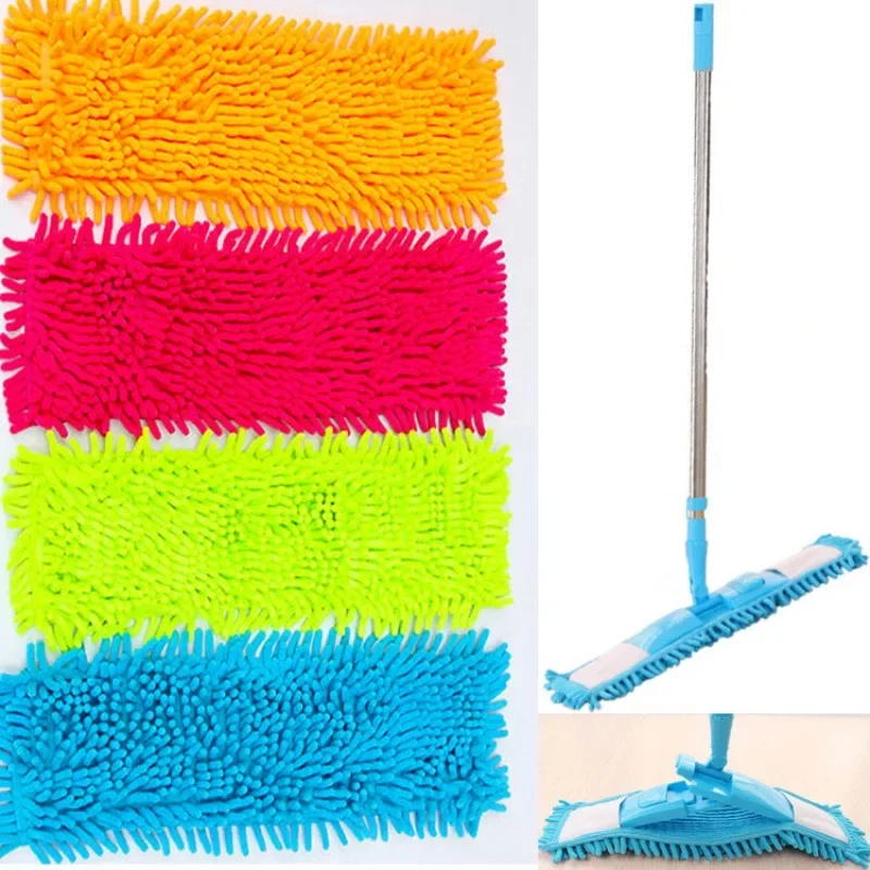 Bathroom Accessories Replacement Microfiber Mop Washable Head Pads Fit Flat Spray Mop Kitchen Household Floor Cleaning Tool