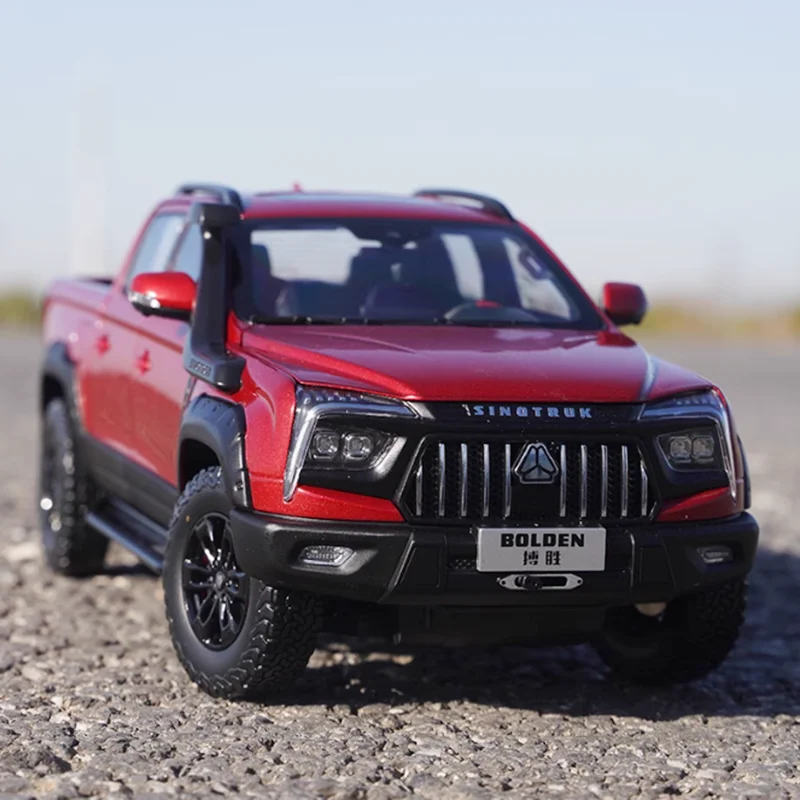Diecast 1:18 Scale Sinotruk S9 Pickup 4X4 SUV Alloy Car Model Adult Classic Collection Decoration Gift Toy Static Display