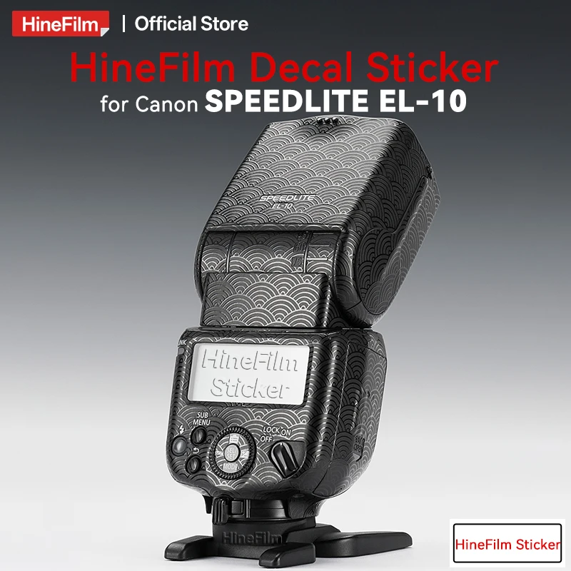 

Hinefilm Skin for Canon SPEEDLITE EL-10 Flash Sticker Anti-scratch Cover Film EL10 Camera Flash Speedlight Premium Decal Skin