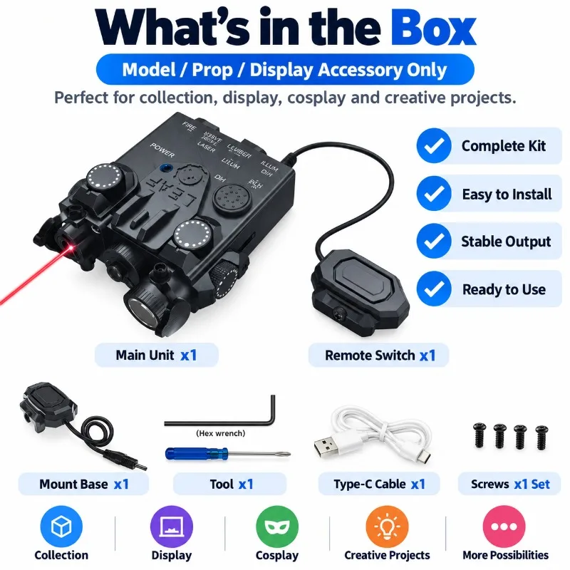 Balanced Light Performance DBAL‑A2 Torch Fittings M300 M600 Model Hobby Collectible Display Parts