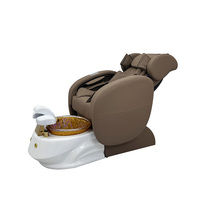 Beauty Nail Salon Furniture Luxury Pedicure Chair Back Massage Nail Salon  Poltrona Res with Basin