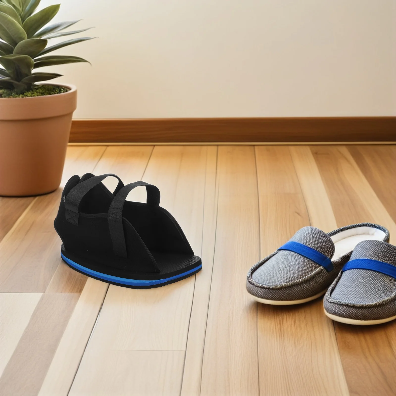 

1 шт., гипсовые бахилы для ног, послеоперационная защита лодыжки, ног, удобная подошва, нескользящая обувь для восстановления переломов, доступный размер