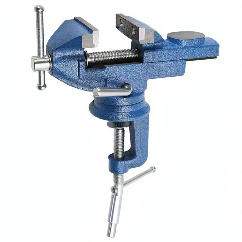 Mini Bench Vise Portable Work Table Clamp Woodworking Hand Tools Small Metal Holding Vice Durable Carbon Steel Fixture Accessory