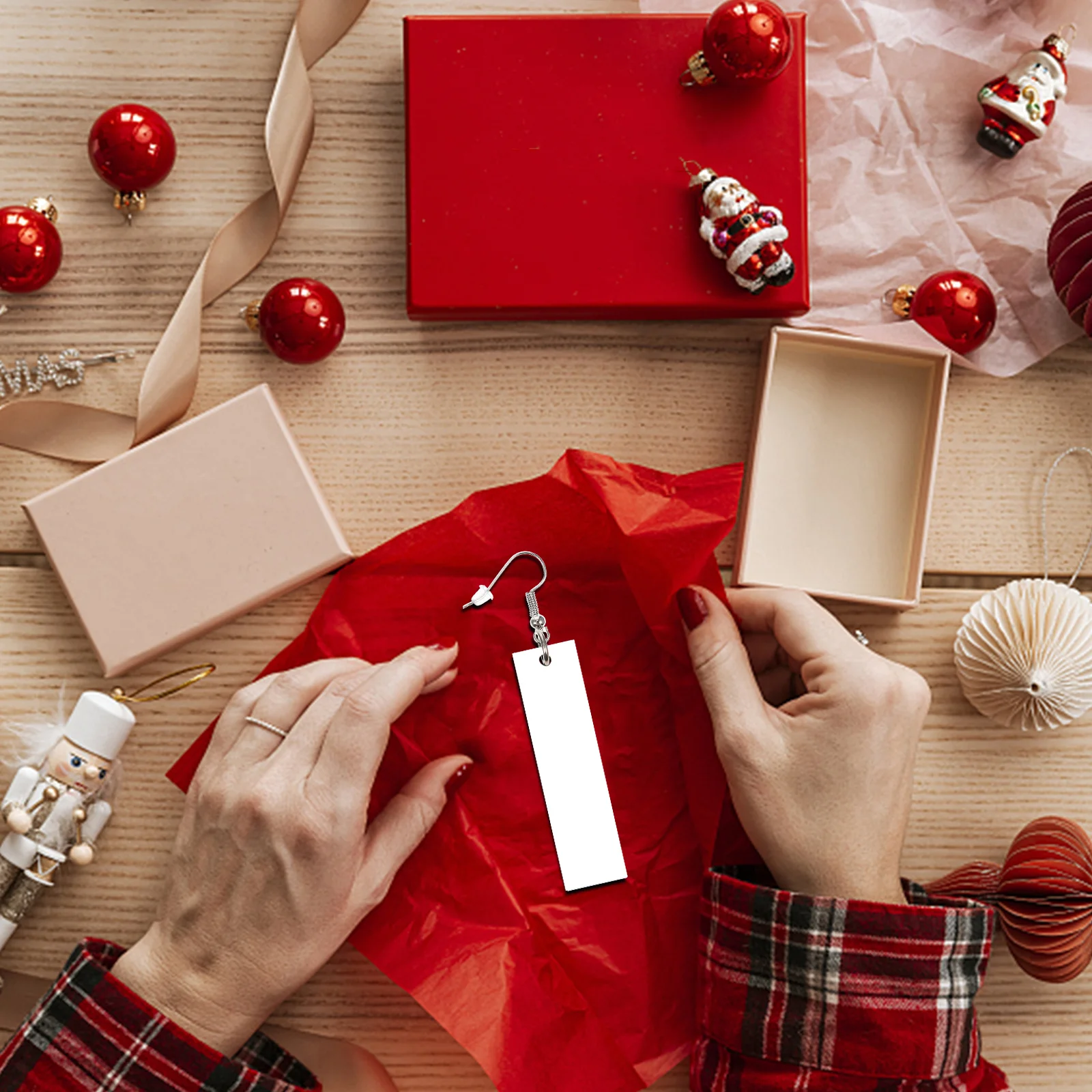 1 مجموعة صنع عدة Diy التسامي للمجوهرات اليدوية المشاريع الحرفية الفراغات الخشبية خفيفة الوزن الحلي الزخرفية القرط