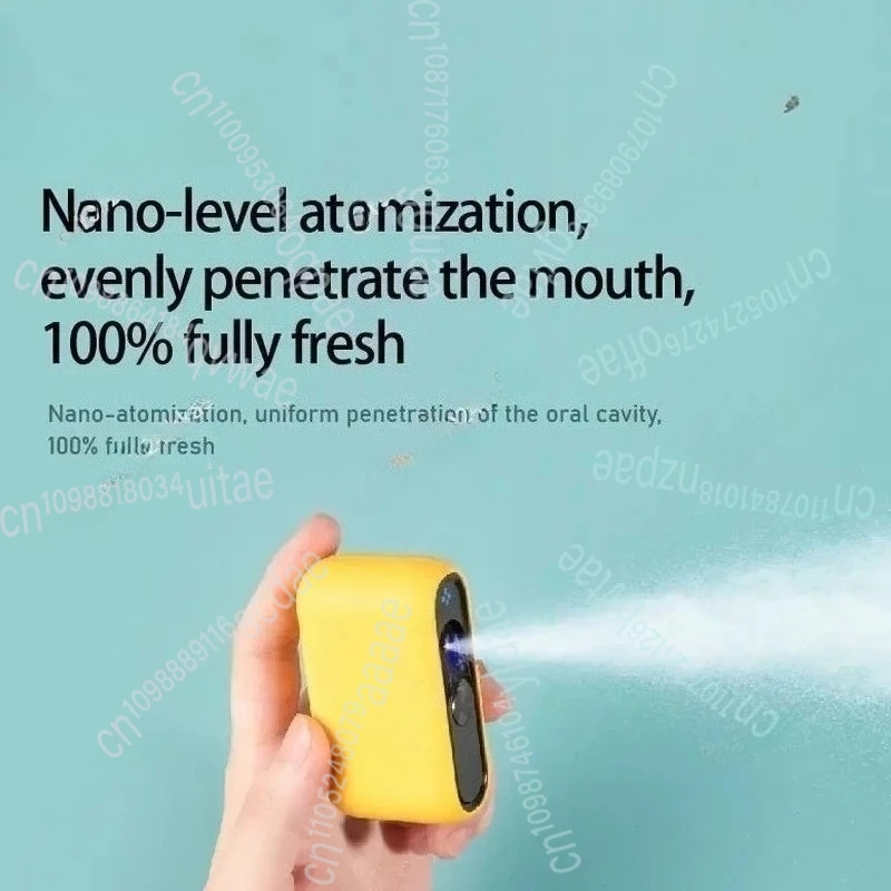 

New Lasting Fragrance Fresh Breath Portable Electric Oral Spray Bucal Device Remove Bad Breath Cleaner Mouth Sleepiness