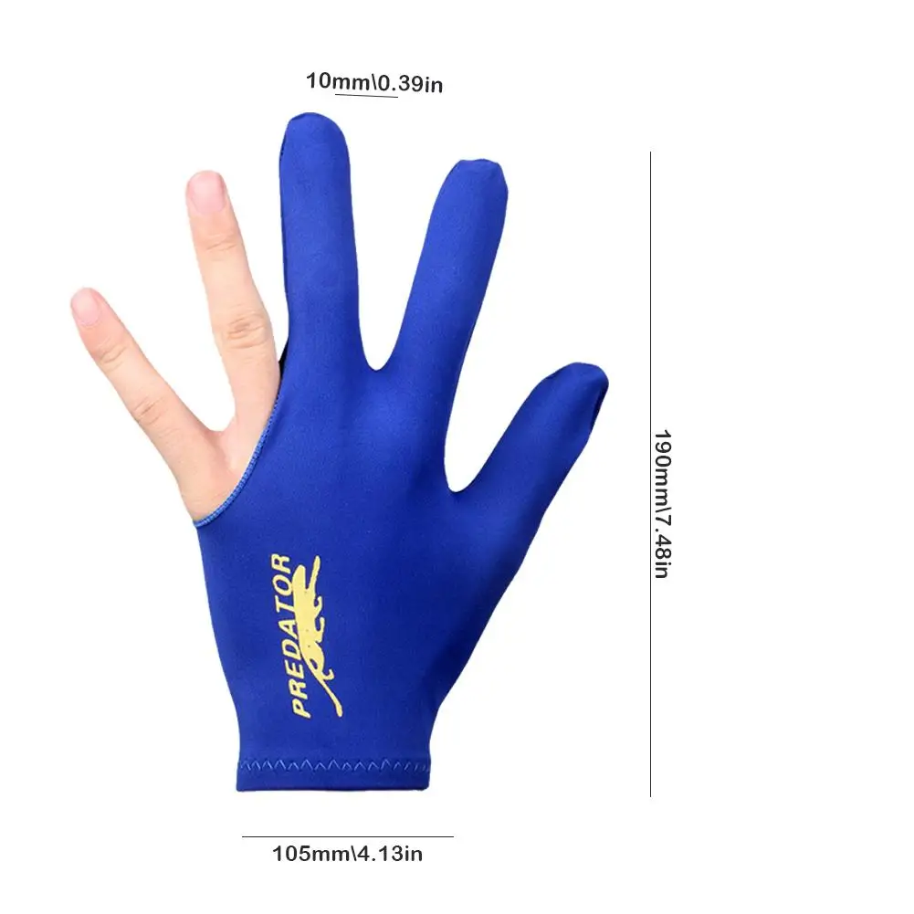 1 PCS High Quality Billiard Glove Pool Left Hand Open Three Finger Accessory Fitness Accessories for Men and Women