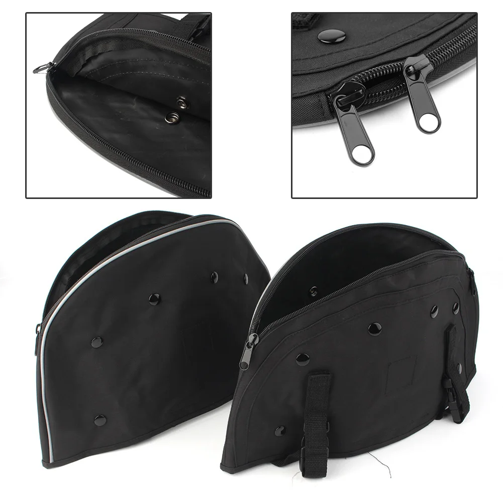 2x Motorbike Bags Soft Lowers Chaps Leg Warmer Bag Engine Bar For Harley Softail FLS FLSTC FLSTF 49004-90 / 49004-00A