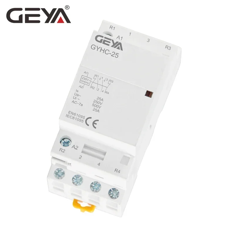 GEYA GYHC 4P 25A 220V/230V 50/60HZ Ricaj Rácsozat háztartási Váltóáram Vízhozam Kontaktor 4NO vag 2NO2NC vag 3NO1NC vag 4NC