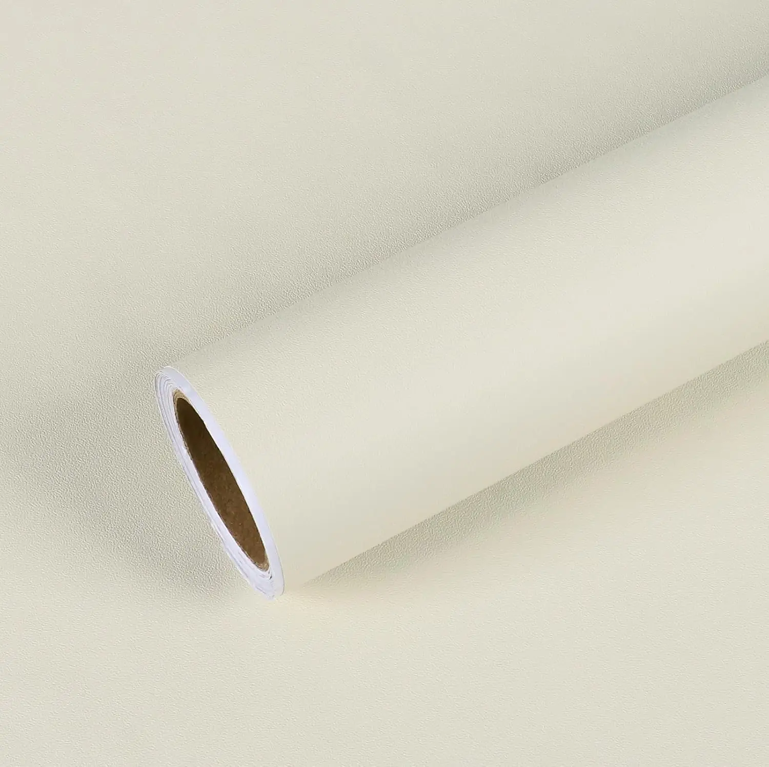 Cream Color Self-adhesive Wallpaper PVC Contact Paper Bedroom Living Room Bathroom Home Decor Kitchen Furniture Update Sticker