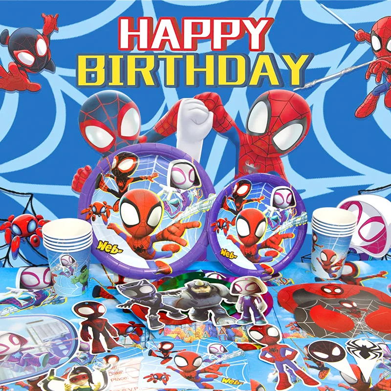 Spidey and His Amazing Friends Birthday Party Decoration New Combination Balloons Set For Event Supplies Backdrop Banner Balloon view 3