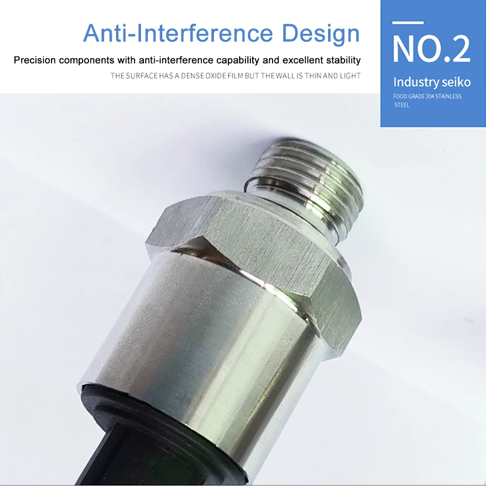 1 peça sensor de pressão de vácuo transdutor 4-20ma 0.5-4.5v saída sensor de pressão de ar para interface hvac g1/4