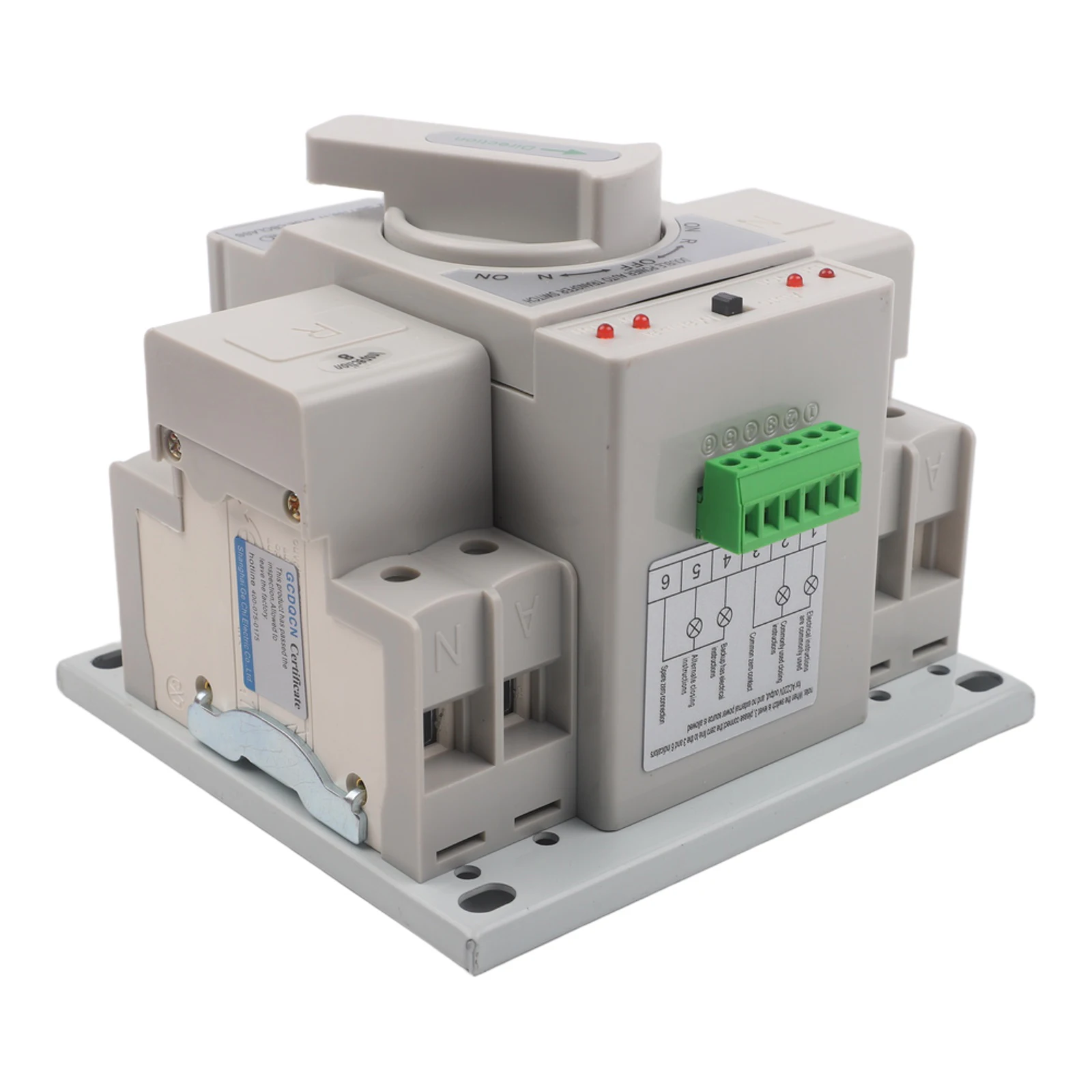For ATS Compatible Automatic Transfer Switch 2P 63A GCQ2 63/2 AC220V AC400V CB Grade Auto Reset IEC GB Certified
