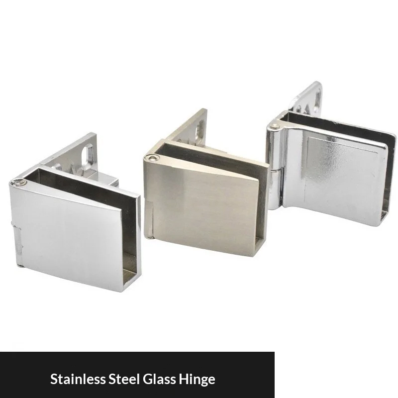 

90 Degree Non Perforated Glass Cabinet Door Hinge Wine Cabinet Door Clamp Frameless Accessory Clamp Thick Glass Hinge Bottom